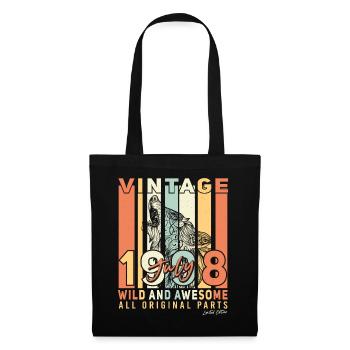 Meilleur mois de naissance Juillet 1998 - Sac en tissu - noir - Devant