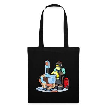 Welding Metal Middle Finger Welder - Tote Bag - black - Front