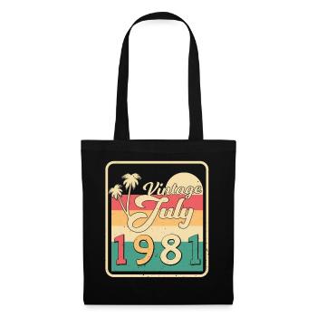 Best year of birth 1981 in July - Tote Bag - black - Front