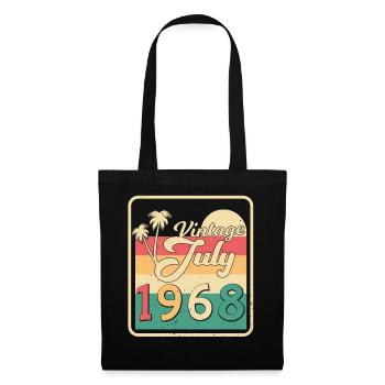 Juli 1968 Retro - Stoffbeutel - Schwarz - Vorne