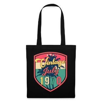 Rétro 1970 en juillet - Sac en tissu - noir - Devant