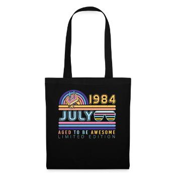 Année de construction 1984 en juillet - Sac en tissu - noir - Devant