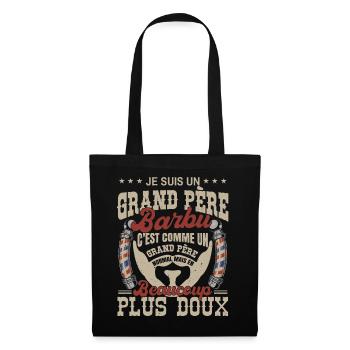 Je suis un grand père barbu normal fans barbe - Sac en tissu - noir - Devant