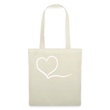 Noble Cœur Blanc - Sac en tissu - nature - Devant