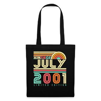 Tolle Geschenkidee Für Juli 2001 - Stoffbeutel - Schwarz - Vorne
