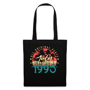 Mois de naissance Juillet 1995 - Sac en tissu - noir - Devant
