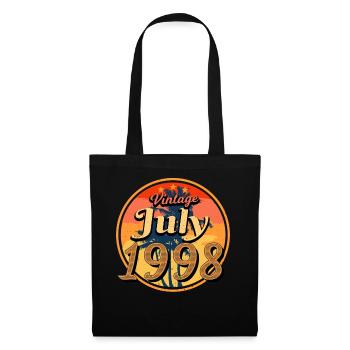 Mois de naissance Juillet 1998 - Sac en tissu - noir - Devant