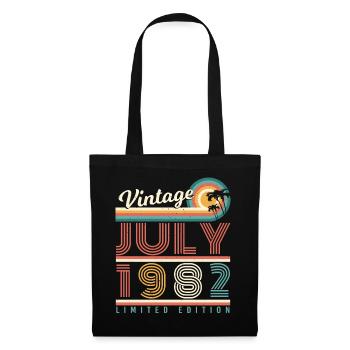 July 1982 40th birthday - Tote Bag - black - Front