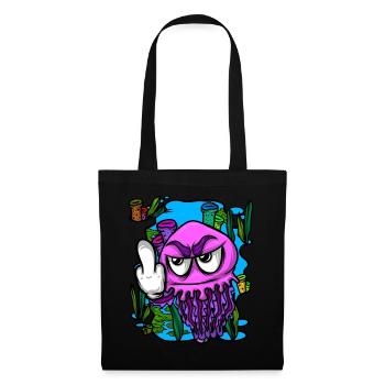 Méduse méduse du majeur Méduse - Sac en tissu - noir - Devant