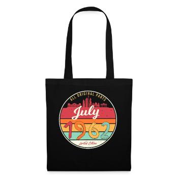 60 juillet 1962 - Sac en tissu - noir - Devant