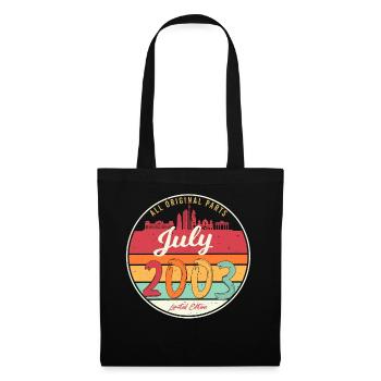 Month of birth July 2003 - Tote Bag - black - Front