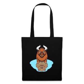 Stock Market Trader Investor Bull Bear - Tote Bag - black - Front