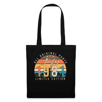 Année de construction 1981 Juillet - Sac en tissu - noir - Devant