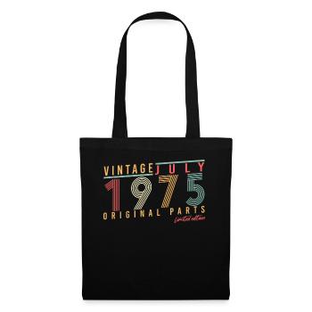 July 1975 Birthday greeting - Tote Bag - black - Front