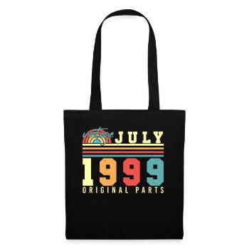 Mois de naissance Juillet 1999 - Sac en tissu - noir - Devant
