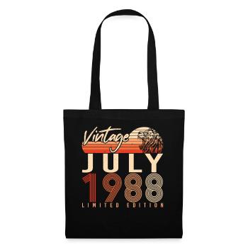 Birthday Greeting For July 1988 - Tote Bag - black - Front