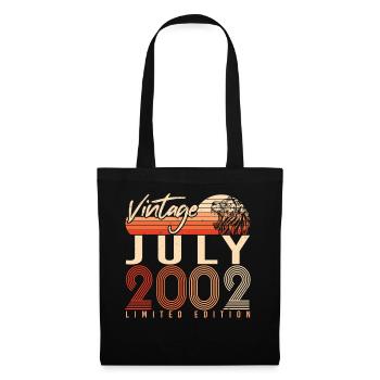 20 ans en juillet 2002 - Sac en tissu - noir - Devant
