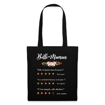 belle maman citation fleurs critique film drôle - Sac en tissu - noir - Devant