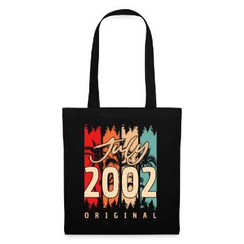 20 ans en juillet 2002 - Sac en tissu - noir - Devant