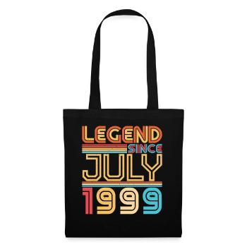 Mois de naissance Juillet 1999 - Sac en tissu - noir - Devant