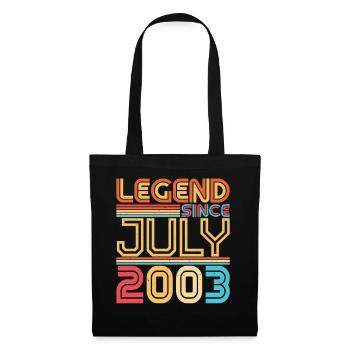Month of birth July 2003 - Tote Bag - black - Front
