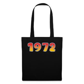 1972 Lucky Year In Orange - Yellow Design - Tote Bag - black - Front