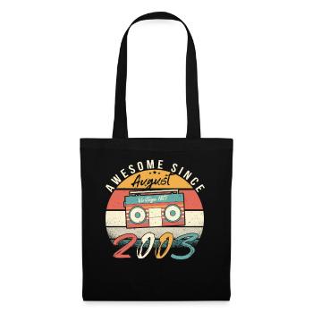 Year of birth 2003 in August - Tote Bag - black - Front