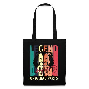 40e anniversaire août 1982 - Sac en tissu - noir - Devant