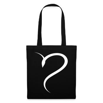 Half Wise Heart Simple - Tote Bag - black - Front