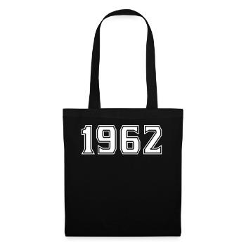1962 Year in white - Tote Bag - black - Front