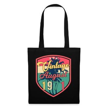 1971 Août Rétro - Sac en tissu - noir - Devant