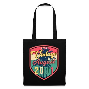 Meilleur mois de naissance Août 2001 - Sac en tissu - noir - Devant