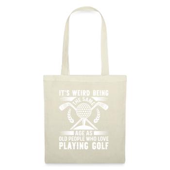 Großvater Papa Amateur Golf Humor Alt - Stoffbeutel - Natur - Vorne
