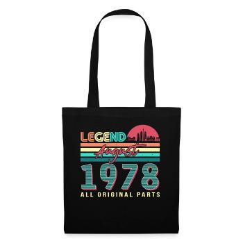 Retro 1978 August - Tote Bag - black - Front