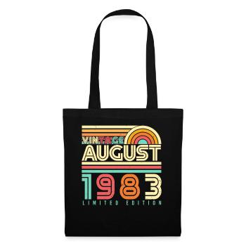 August 1983 Vintage - Tote Bag - black - Front