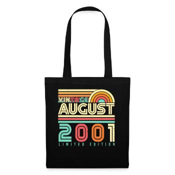 Born in August 2001 - Tote Bag - black - Front