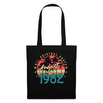 40e anniversaire août 1982 - Sac en tissu - noir - Devant