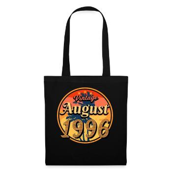 Mois de naissance Août 1996 - Sac en tissu - noir - Devant
