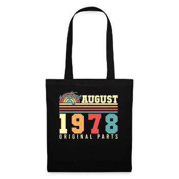 Millésime d’août 1978 - Sac en tissu - noir - Devant
