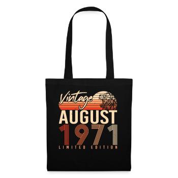 Millésime d’août 1971 - Sac en tissu - noir - Devant