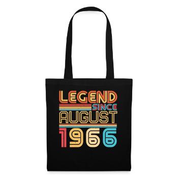 1966 Im August Legende - Stoffbeutel - Schwarz - Vorne