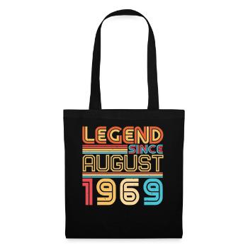 Mois de naissance Août 1969 - Sac en tissu - noir - Devant
