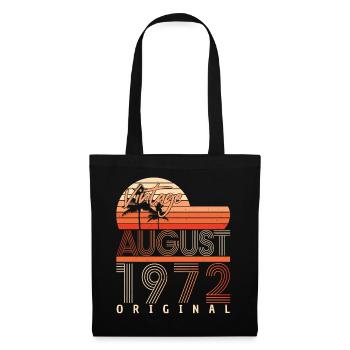50. Jahrestag August 1972 - Stoffbeutel - Schwarz - Vorne