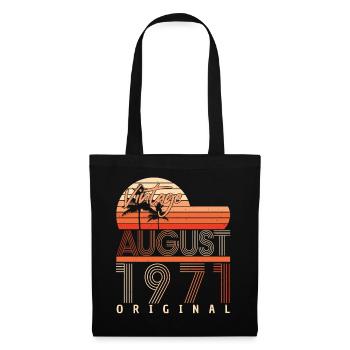 Millésime 1971 Août - Sac en tissu - noir - Devant