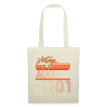 Mois de naissance Août 2001 - Sac en tissu - nature - Devant