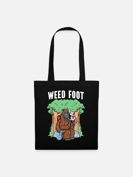 Marihuana Bigfoot Weed - Stoffbeutel - Schwarz