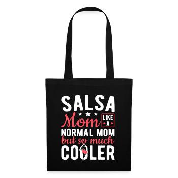 Latin Dance Salsa Mama Viel coolere Salsa - Stoffbeutel - Schwarz - Vorne