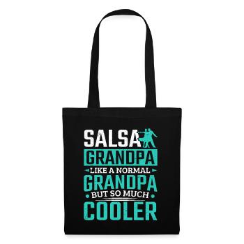 Salsa Grand-père Beaucoup plus cool Danse latine Sala - Sac en tissu - noir - Devant