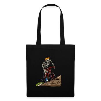 Cyclists Cycling Bicycle Skeleton Bicycle - Tote Bag - black - Front