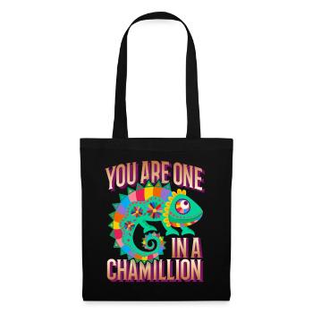 Chameleon funny saying You-Are-One-In-A-Million - Tote Bag - black - Front